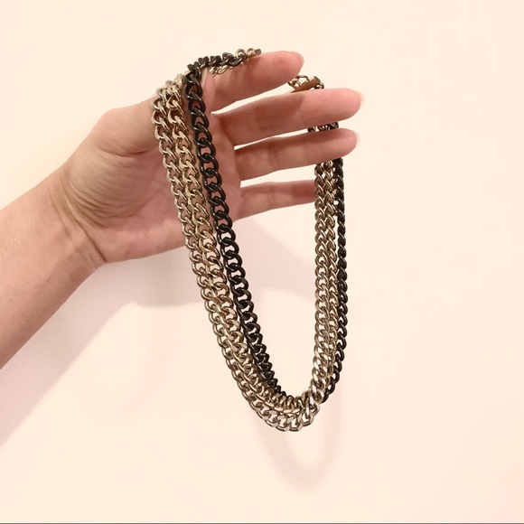 🍒2/20$ Triple Chain Tricolour Necklace - Picture 3 of 6